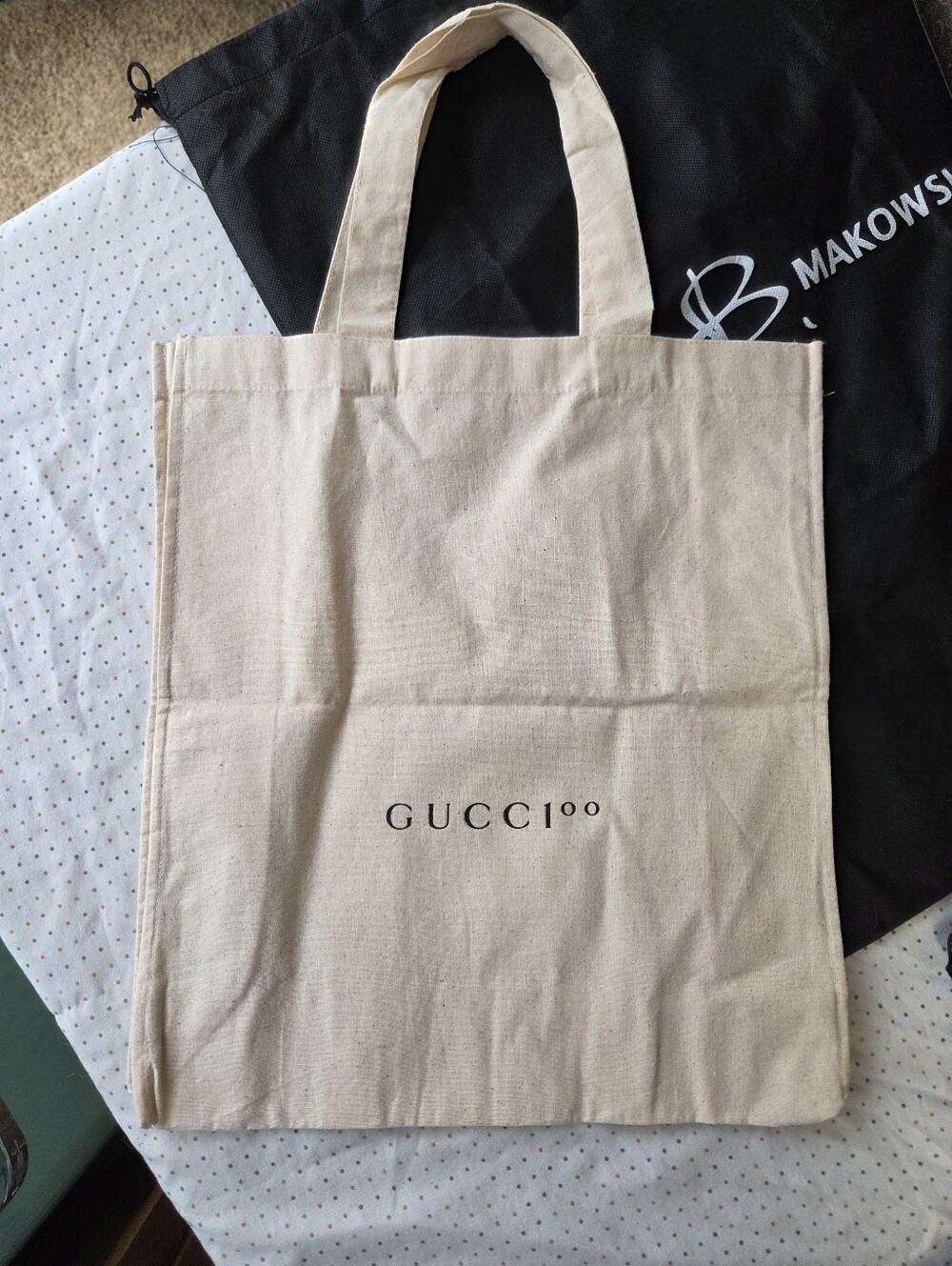 Gucci 100th Anniversary Limited Edition Resuable Canvas Tote Bag Discontinued